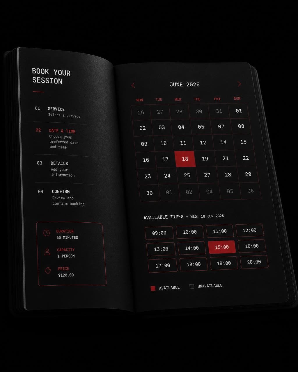 Calendrier de réservation du diagnostic stratégique